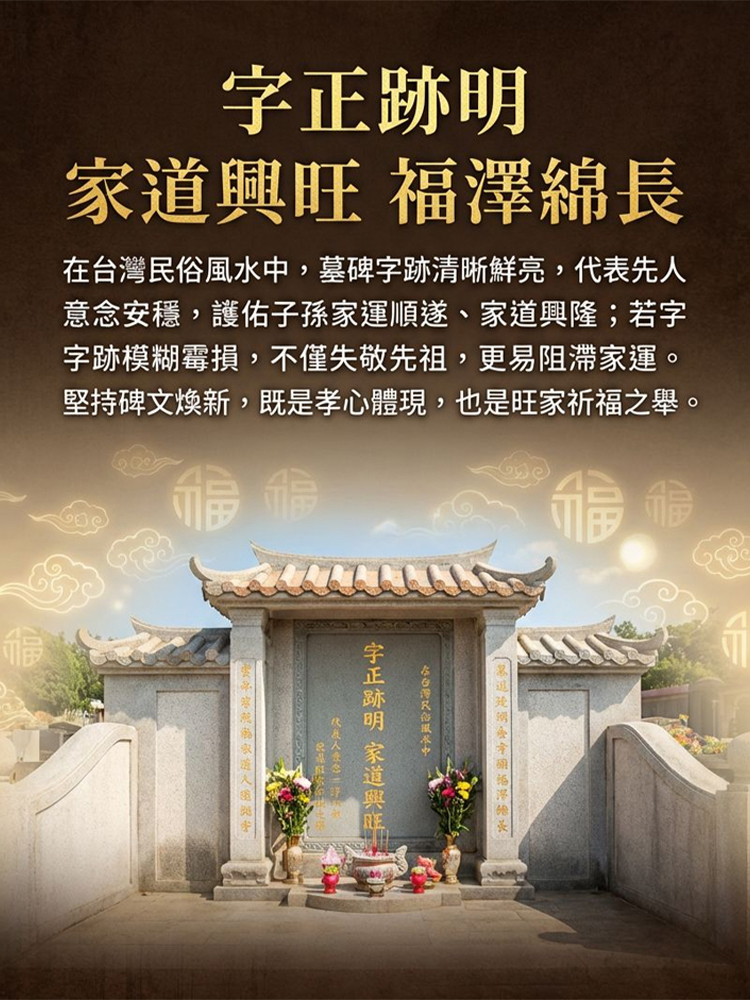 【十年如新】碑文補漆筆