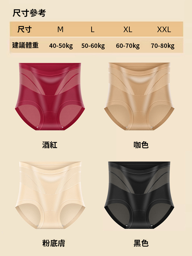 爆款蜜桃臀高腰塑膠型內褲