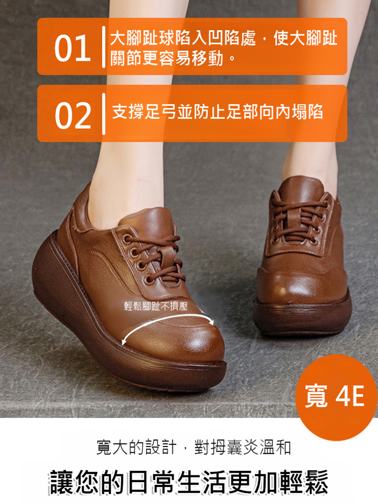 復古小皮鞋女厚底鬆糕