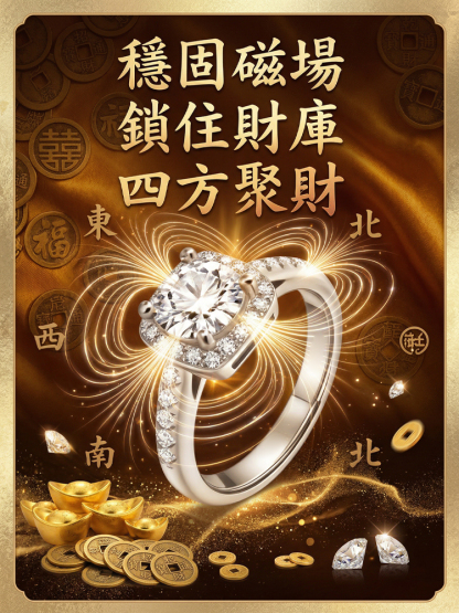 【轉運方糖】開運好命能量戒
