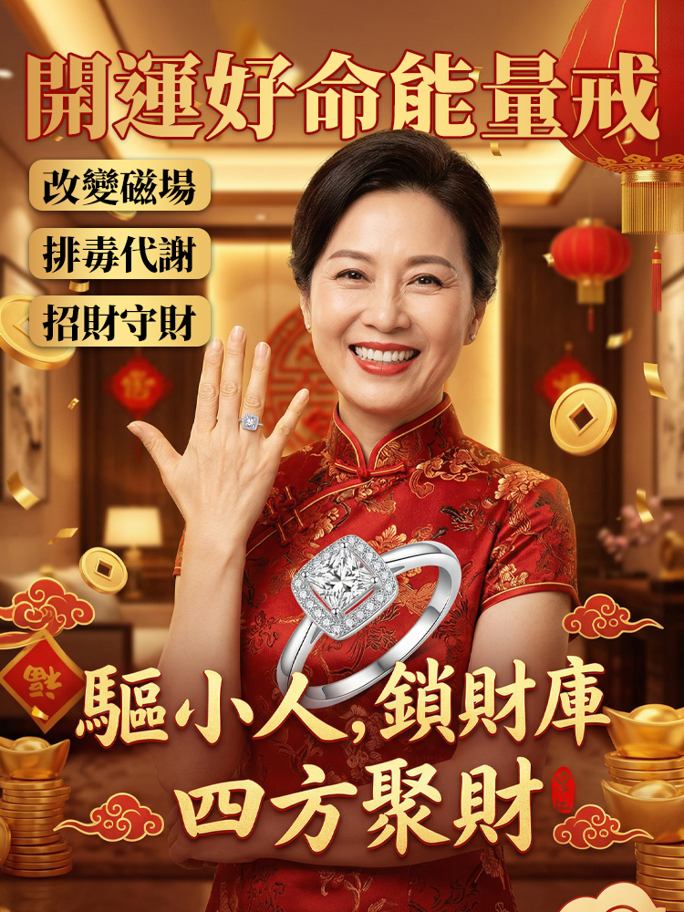 【轉運方糖】開運好命能量戒