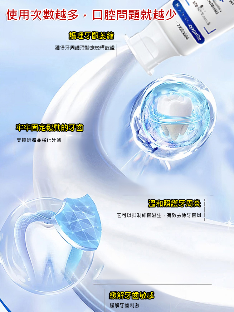 藥用7.5%羥基磷灰石牙膏