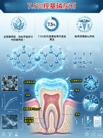 藥用7.5%羥基磷灰石牙膏