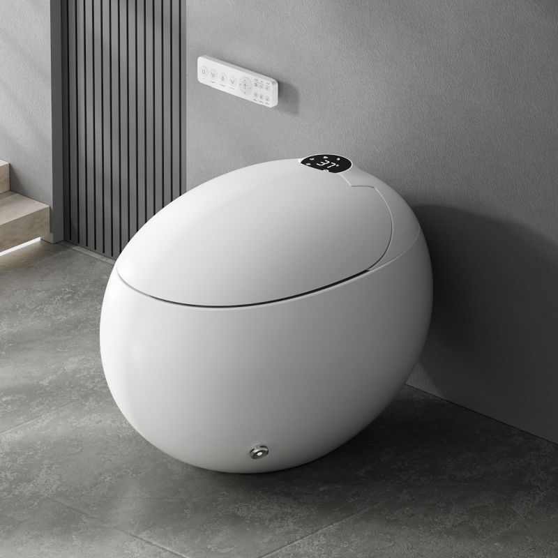 Egg Shape Fully Automatic Toilet Commercia Intelligent Smart Toilet Water Closet Smart Self Cleaning Toilet with Remote Control