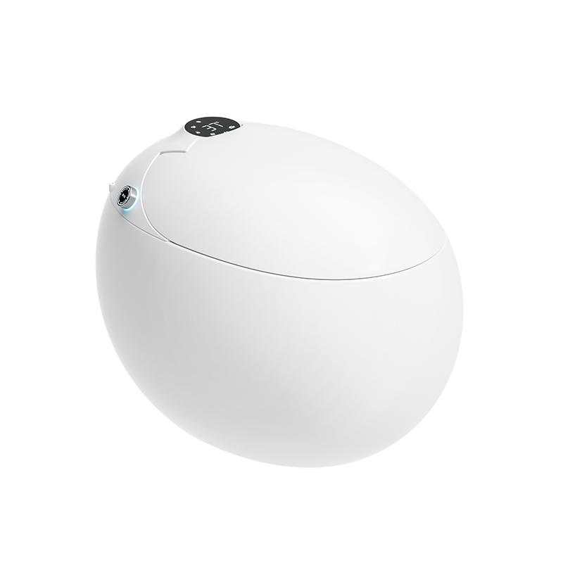 Egg Shape Fully Automatic Toilet Commercia Intelligent Smart Toilet Water Closet Smart Self Cleaning Toilet with Remote Control