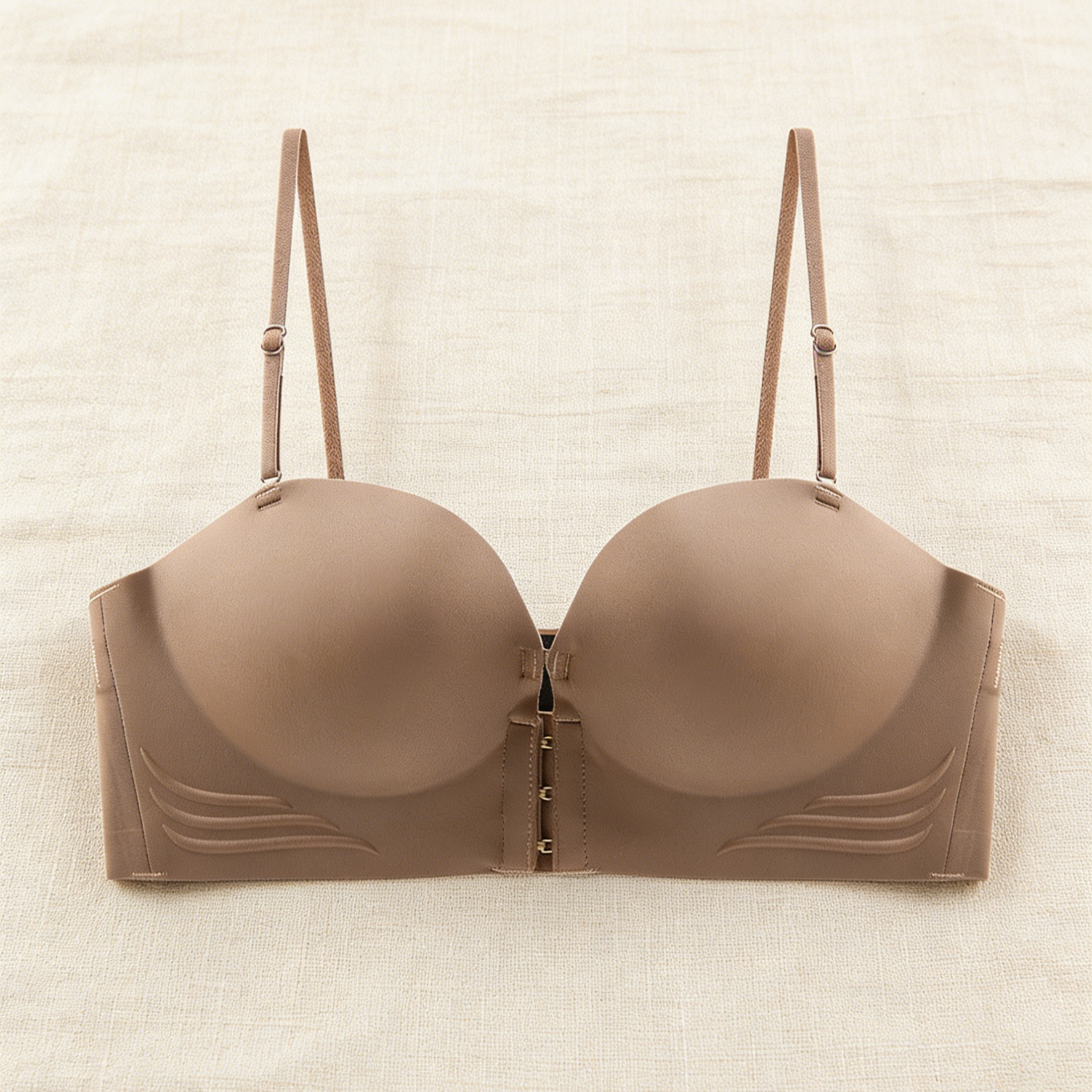 บราตะขอหน้าไร้รอยต่อ อัปอกชิดทันที | ชุดชั้นในโชว์หลังสวยไร้ขอบ | ผ้าระบายอากาศ นุ่มใส่สบายตลอดวัน | ทรงสวยกระชับ ไม่กดทับ ไม่เป็นรอย