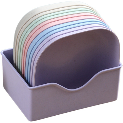 (เซต10ใบ)จานเก็บผลไม้และอาหารว่าง พร้อมกล่องเก็บ