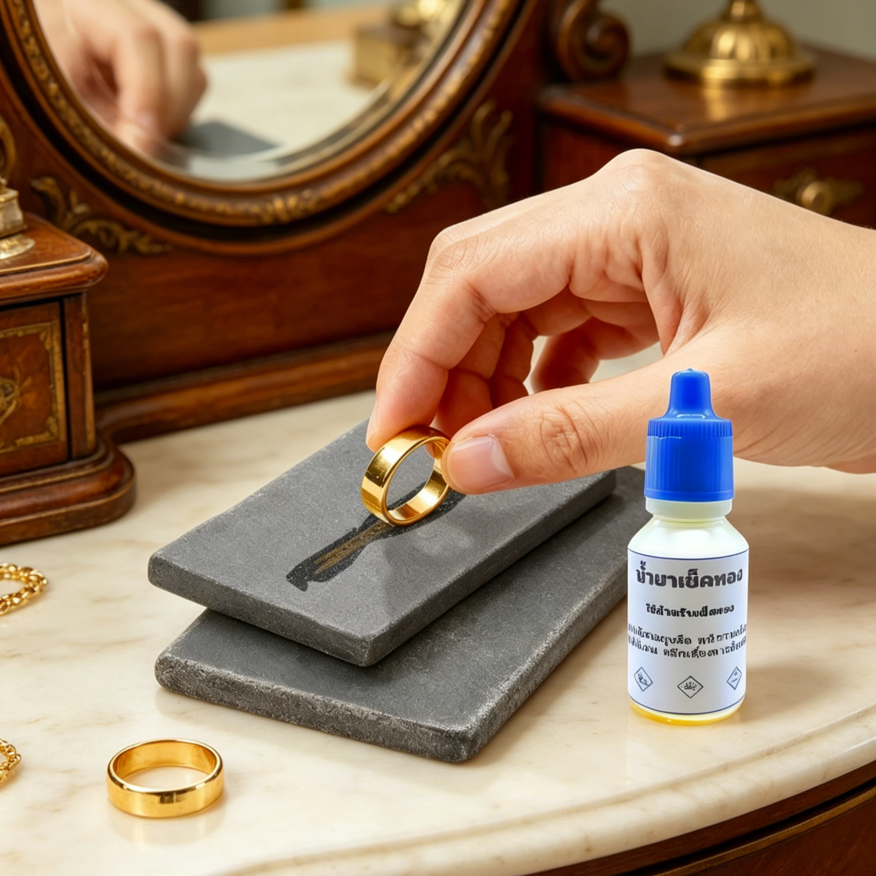 ชุดทดสอบทองคำแท้ | รู้ผลไวใน 1 นาที | ตรวจสอบทองชุบและโลหะ | ใช้งานง่าย | แม่นยำระดับมืออาชีพ