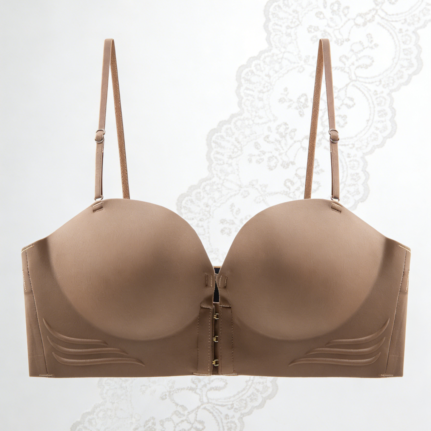 บราตะขอหน้าไร้รอยต่อ อัปอกชิดทันที | ชุดชั้นในโชว์หลังสวยไร้ขอบ | ผ้าระบายอากาศ นุ่มใส่สบายตลอดวัน | ทรงสวยกระชับ ไม่กดทับ ไม่เป็นรอย