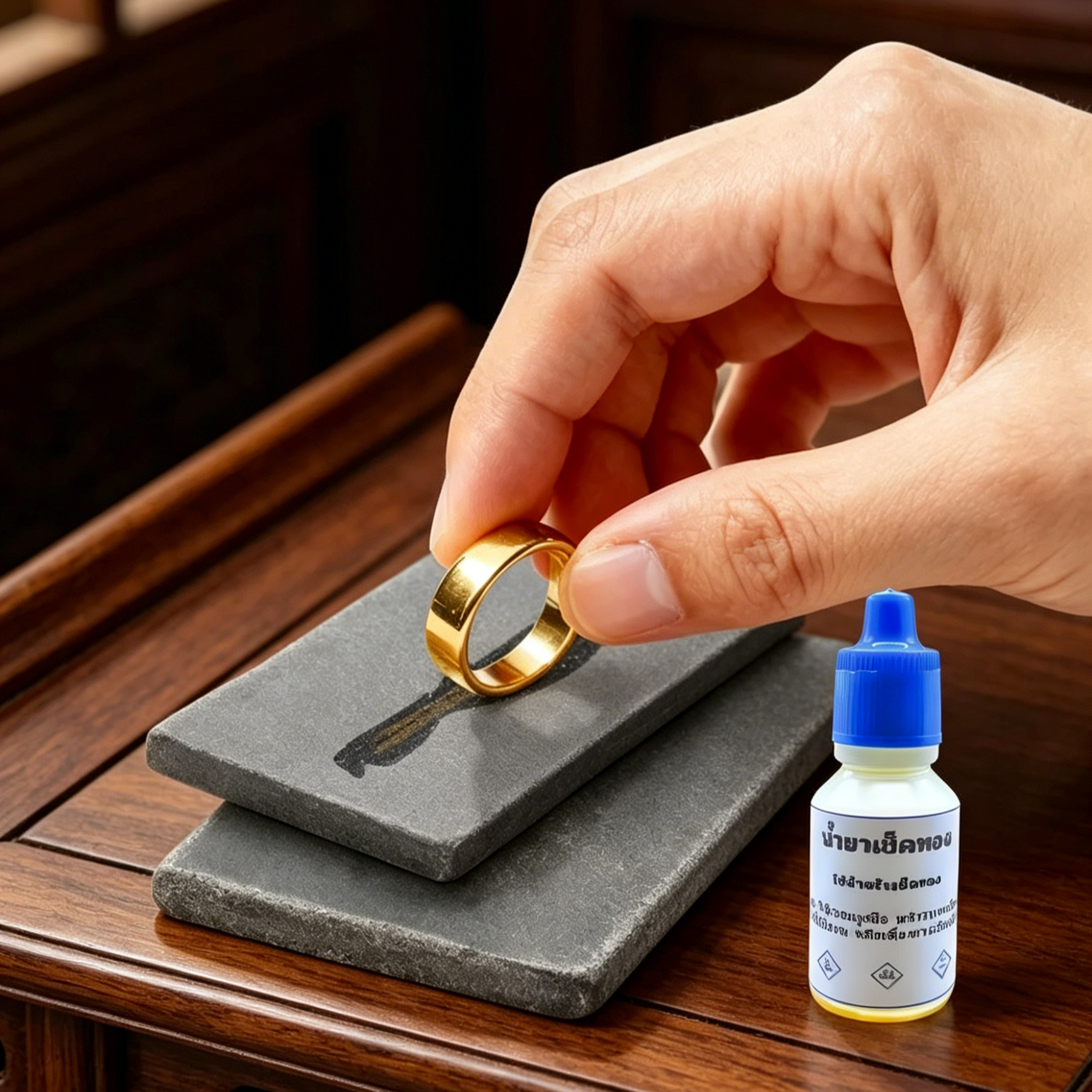 ชุดทดสอบทองคำแท้ | รู้ผลไวใน 1 นาที | ตรวจสอบทองชุบและโลหะ | ใช้งานง่าย | แม่นยำระดับมืออาชีพ