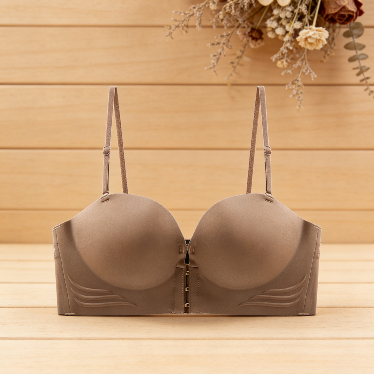 บราตะขอหน้าไร้รอยต่อ อัปอกชิดทันที | ชุดชั้นในโชว์หลังสวยไร้ขอบ | ผ้าระบายอากาศ นุ่มใส่สบายตลอดวัน | ทรงสวยกระชับ ไม่กดทับ ไม่เป็นรอย