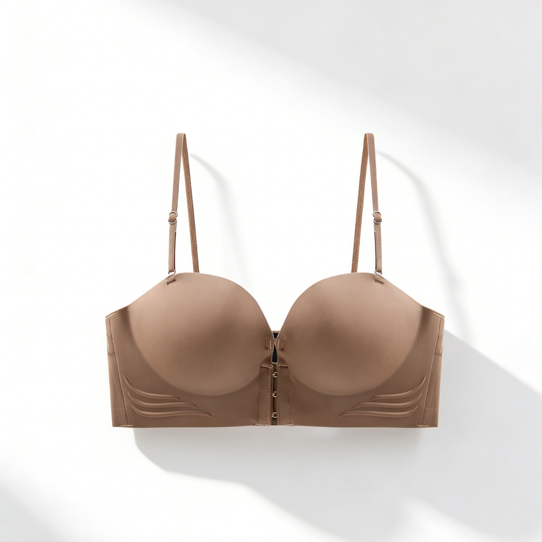 บราตะขอหน้าไร้รอยต่อ อัปอกชิดทันที | ชุดชั้นในโชว์หลังสวยไร้ขอบ | ผ้าระบายอากาศ นุ่มใส่สบายตลอดวัน | ทรงสวยกระชับ ไม่กดทับ ไม่เป็นรอย