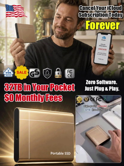 ⚡ 4000mb/s speed! transfer three 4k movies in one second. German 32tb pro ssd for a beer's price!🏆