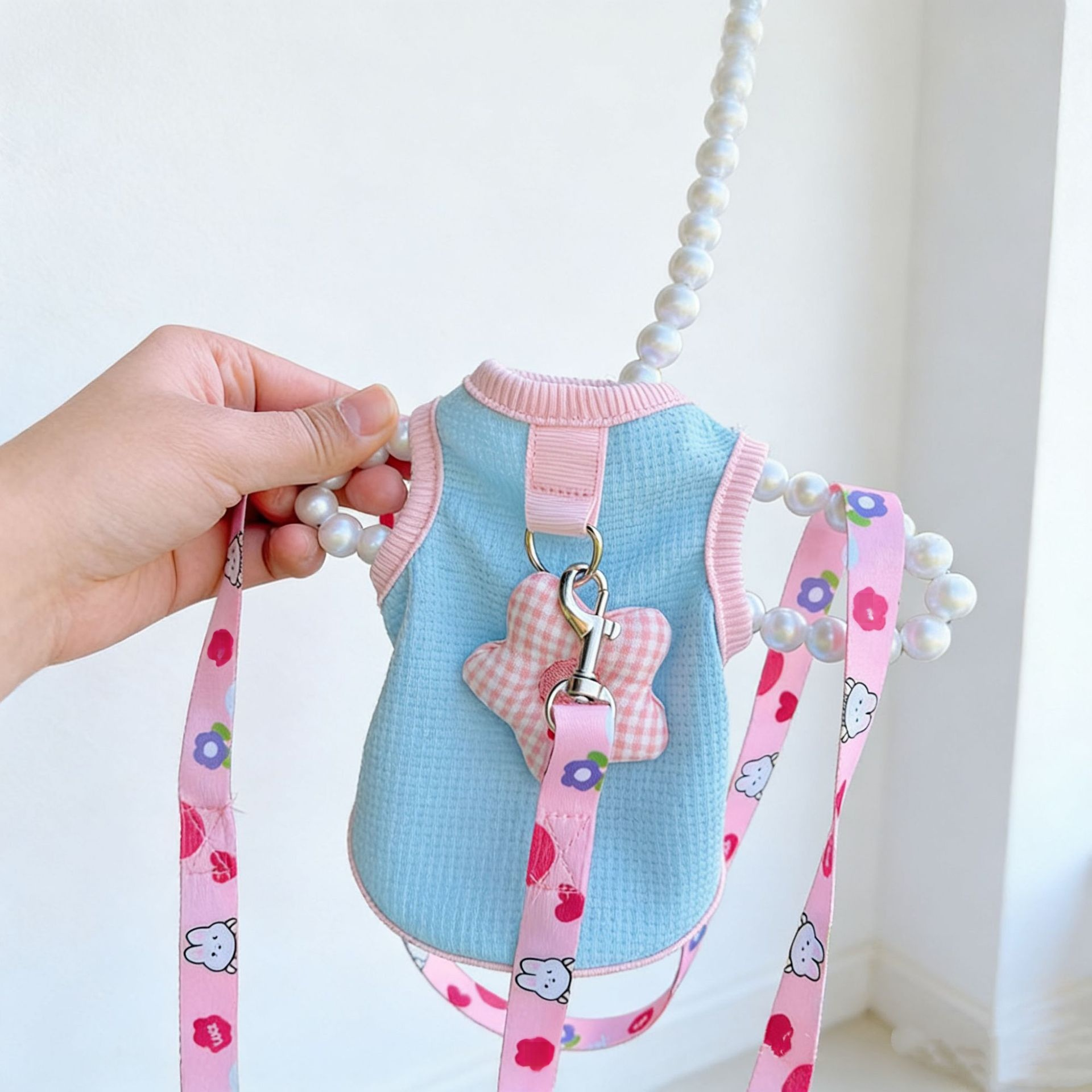 British Shorthair Blue Cat Spring/Summer Breathable Pet Clothes - Anti-Shedding & Comfortable