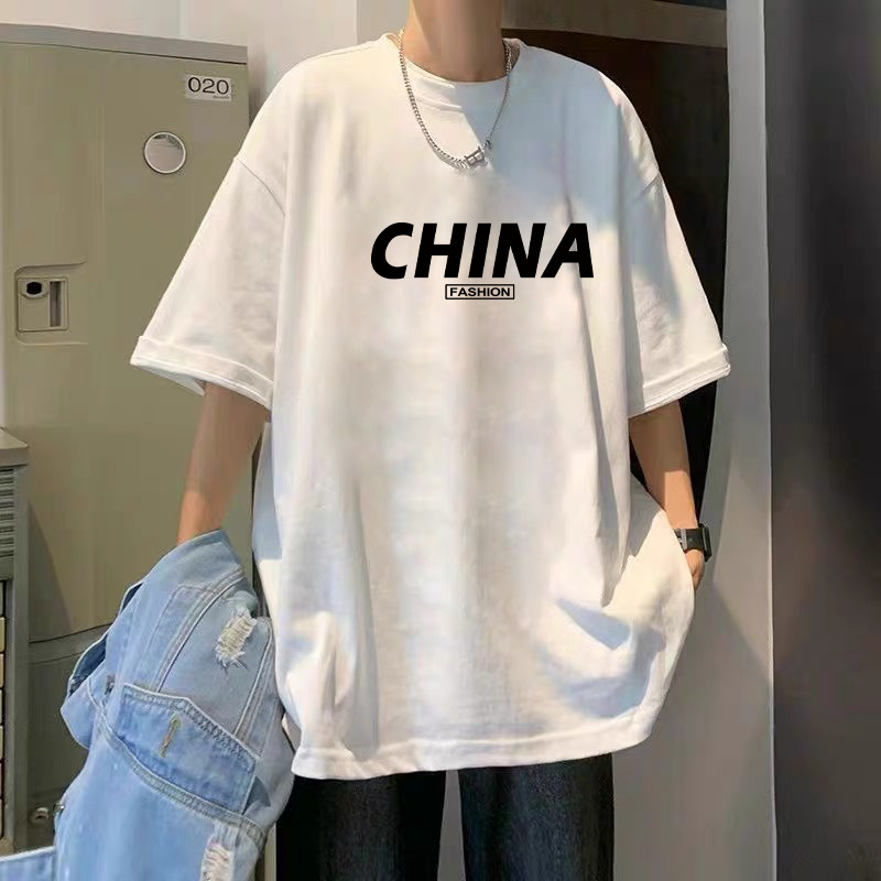 T-Shirt Men's Pure Cotton Half Sleeve Top Base Shirt