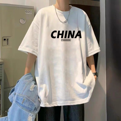 T-Shirt Men's Pure Cotton Half Sleeve Top Base Shirt