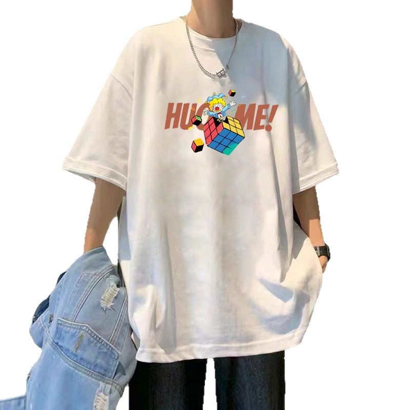 T-Shirt Men's Pure Cotton Half Sleeve Top Base Shirt