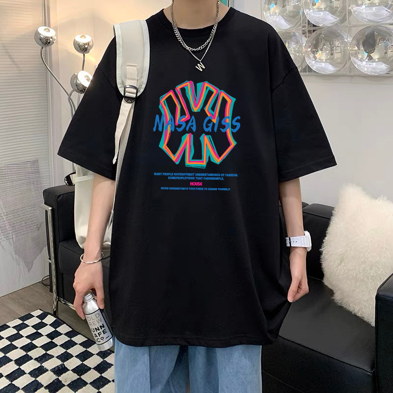 T-Shirt Men's Pure Cotton Half Sleeve Top Base Shirt