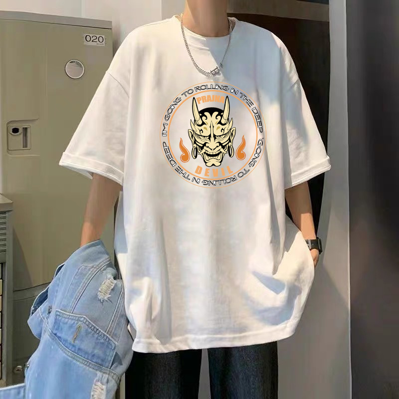 T-Shirt Men's Pure Cotton Half Sleeve Top Base Shirt