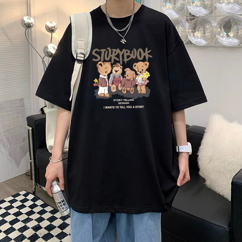 T-Shirt Men's Pure Cotton Half Sleeve Top Base Shirt