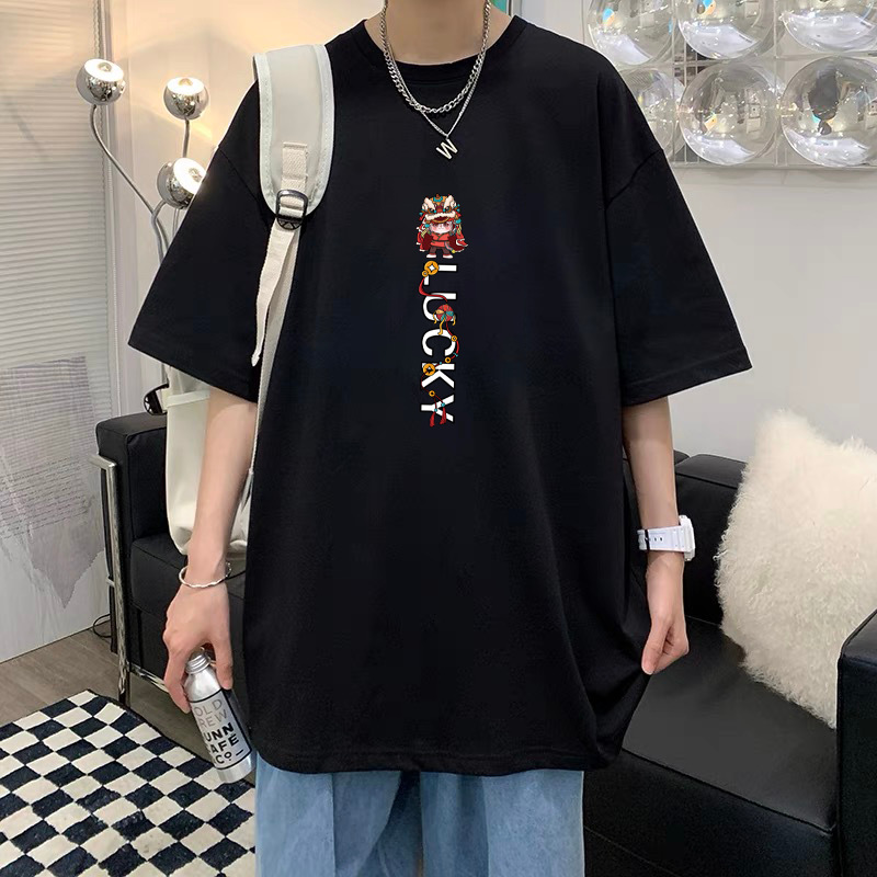 T-Shirt Men's Pure Cotton Half Sleeve Top Base Shirt