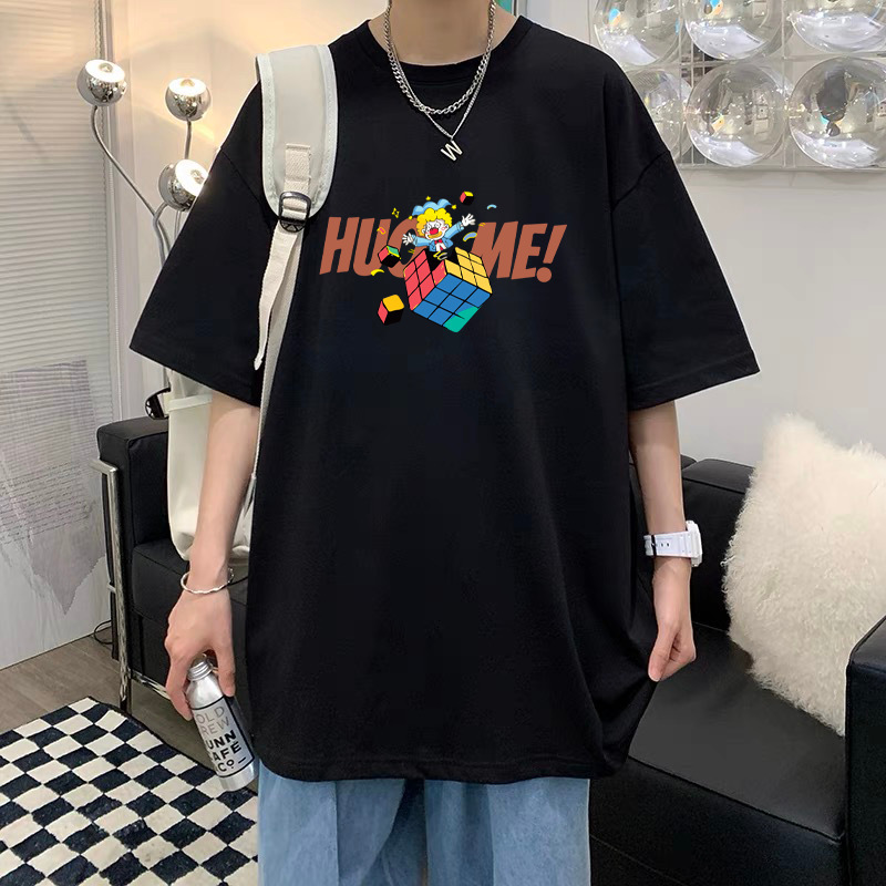 T-Shirt Men's Pure Cotton Half Sleeve Top Base Shirt