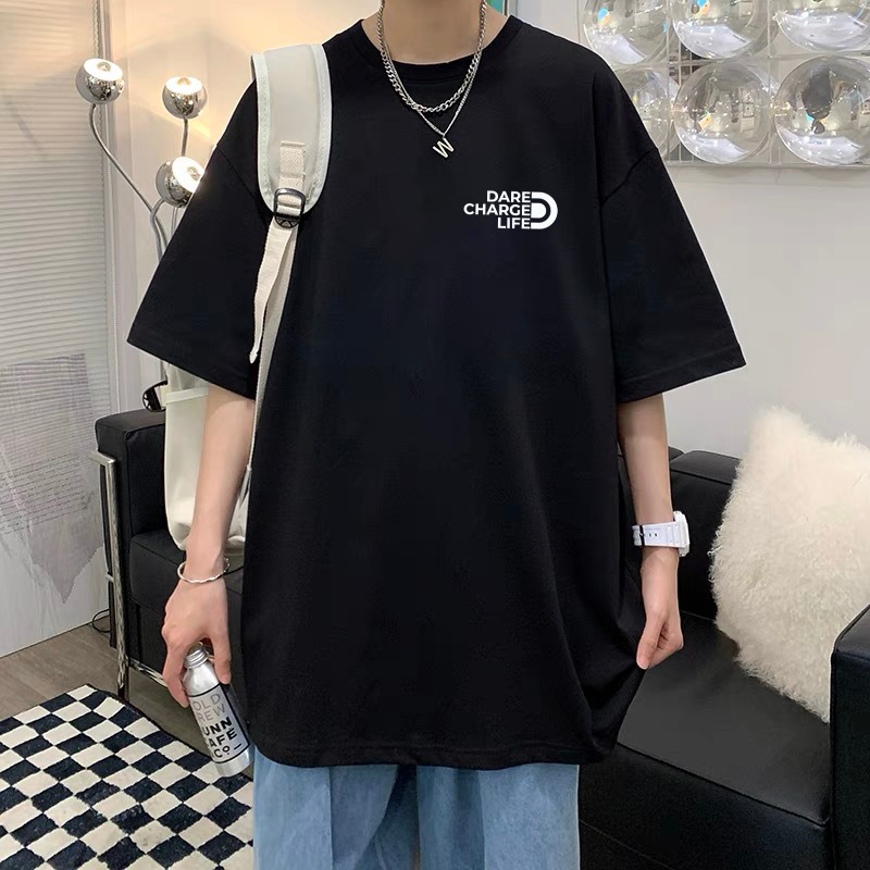 T-Shirt Men's Pure Cotton Half Sleeve Top Base Shirt