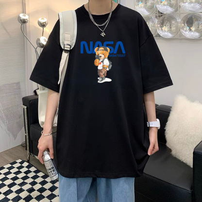 T-Shirt Men's Pure Cotton Half Sleeve Top Base Shirt