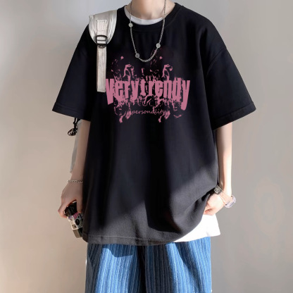 T-Shirt Men's Pure Cotton Half Sleeve Top Base Shirt