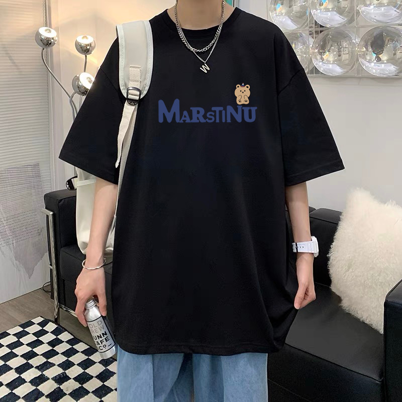 T-Shirt Men's Pure Cotton Half Sleeve Top Base Shirt