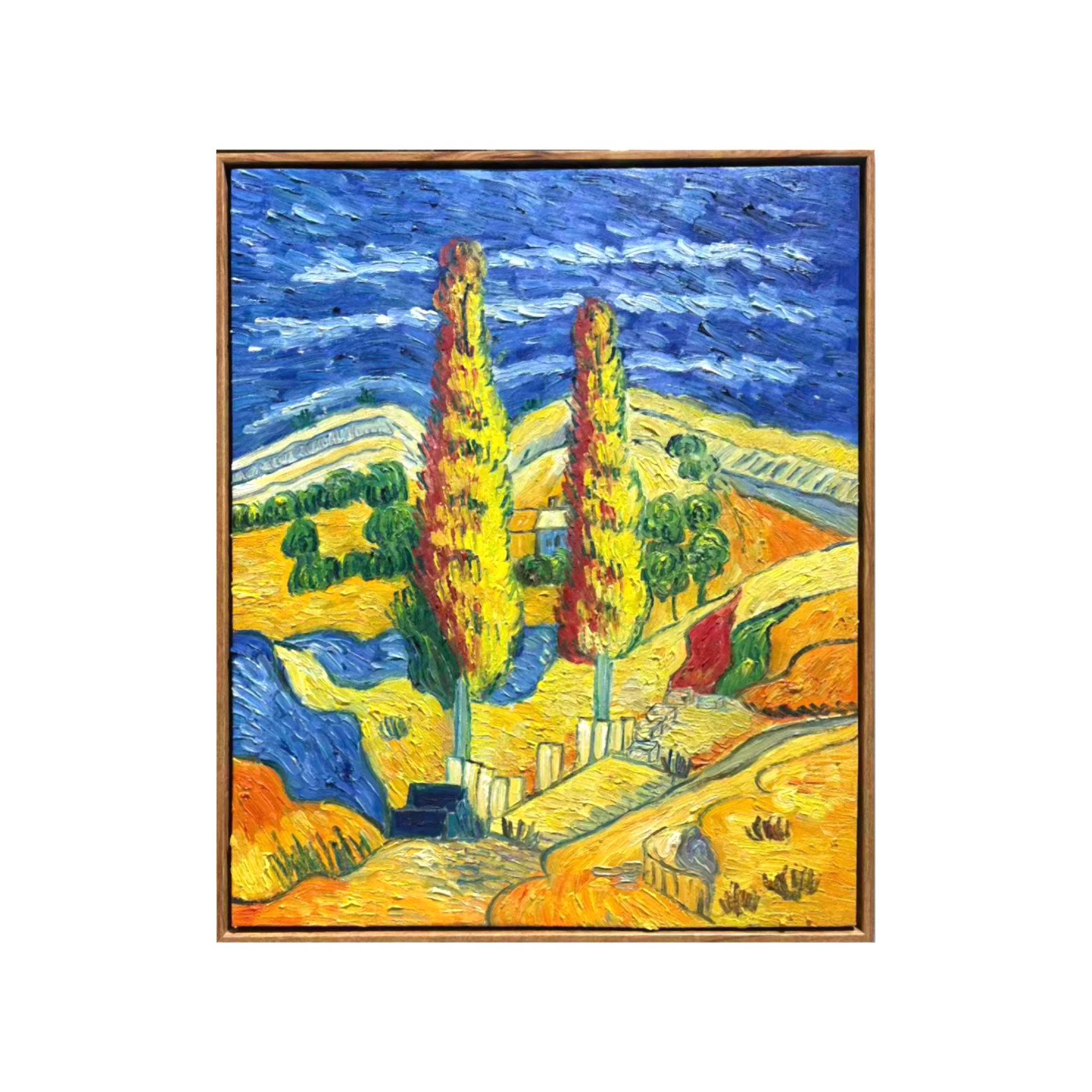 [Reproduction] Vincent Van Gogh – Two Poplars in the Alpilles