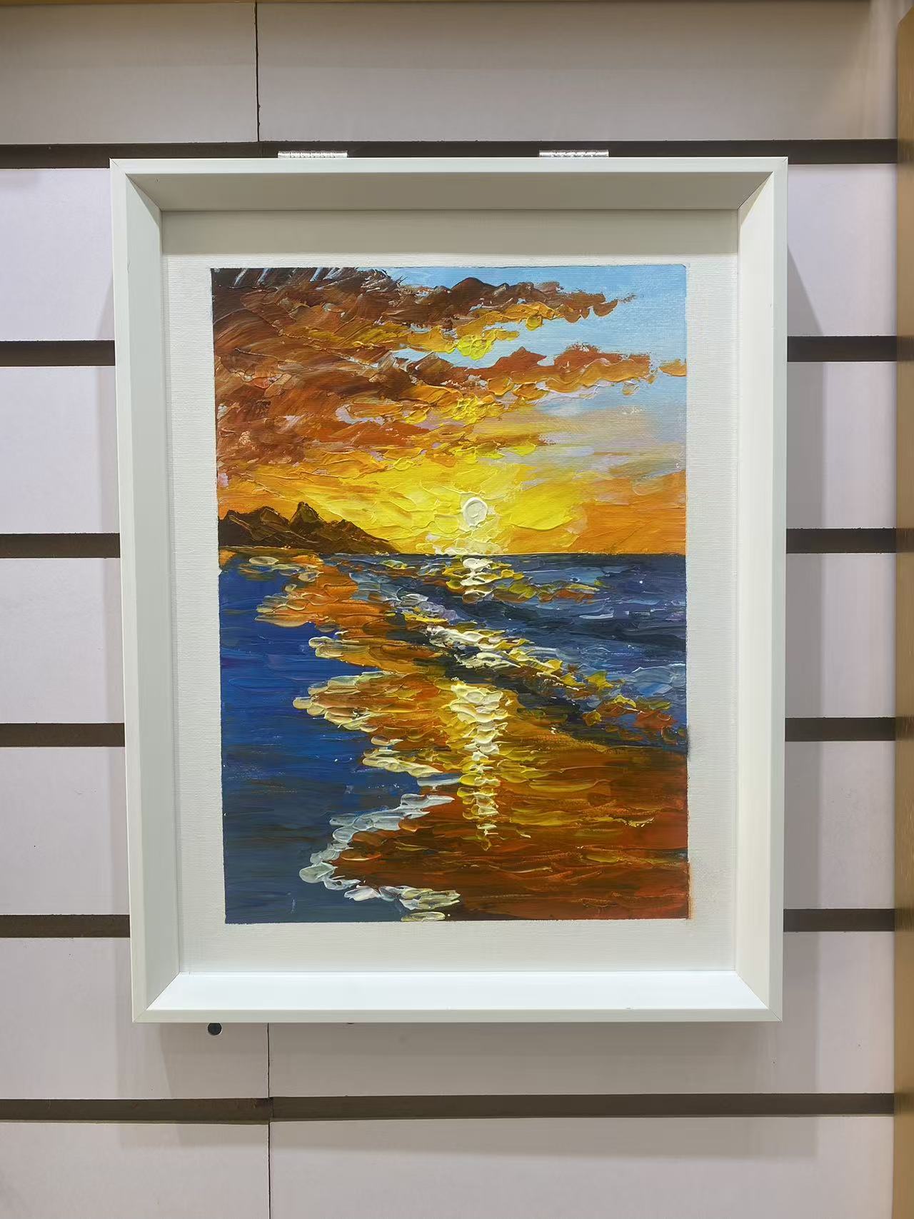 Rhythms of the Sea: Amber Tide Sunset