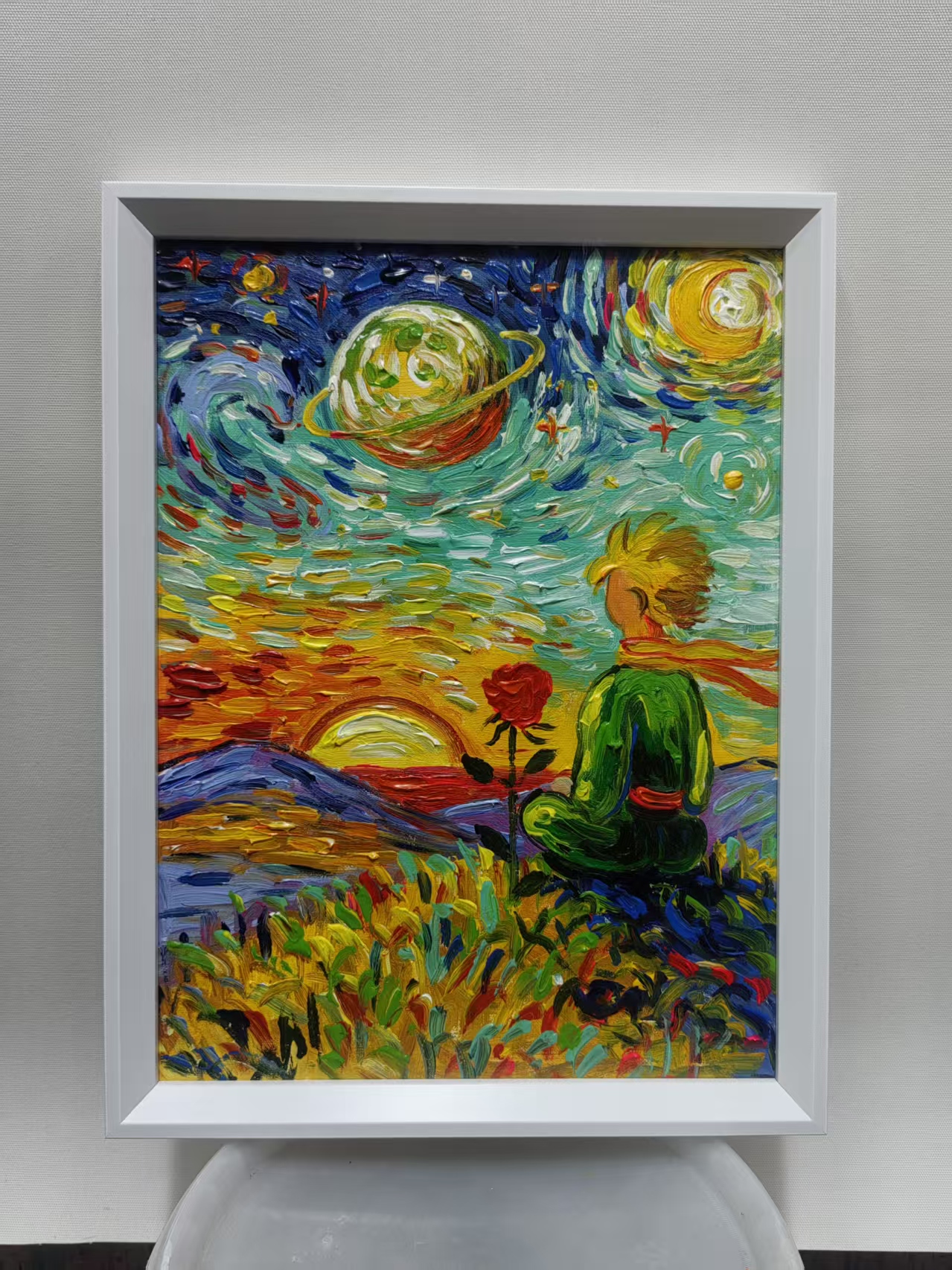 The Little Prince at Sunset