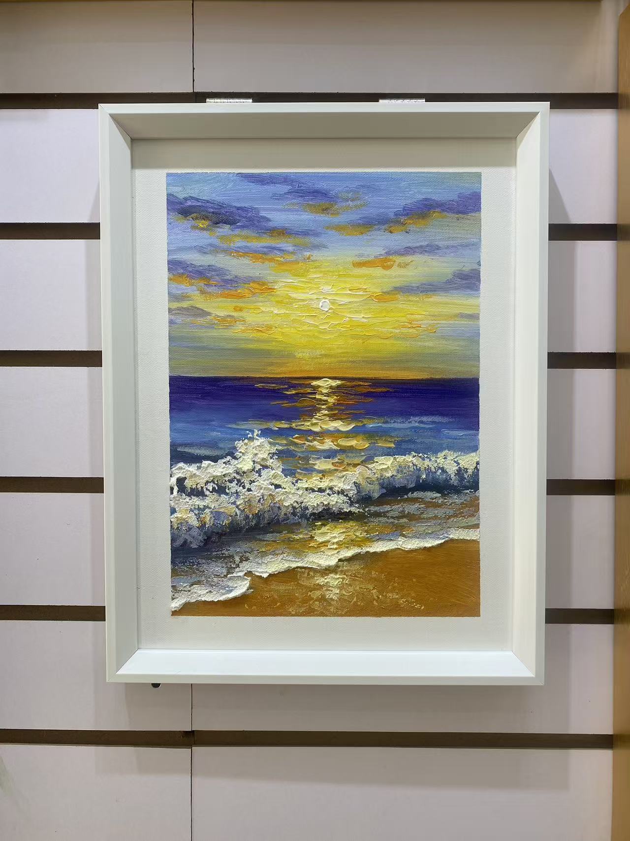 Rhythms of the Sea: Golden Hour Breakers