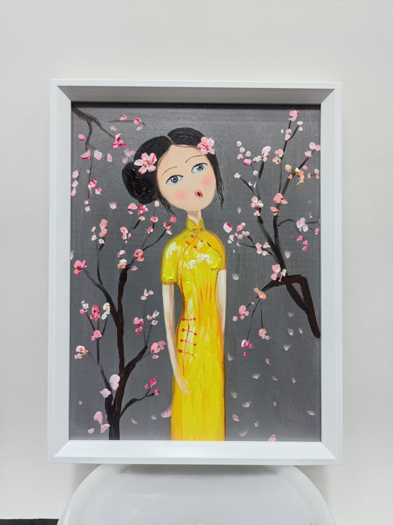 Qipao Muse among Plum Blossoms