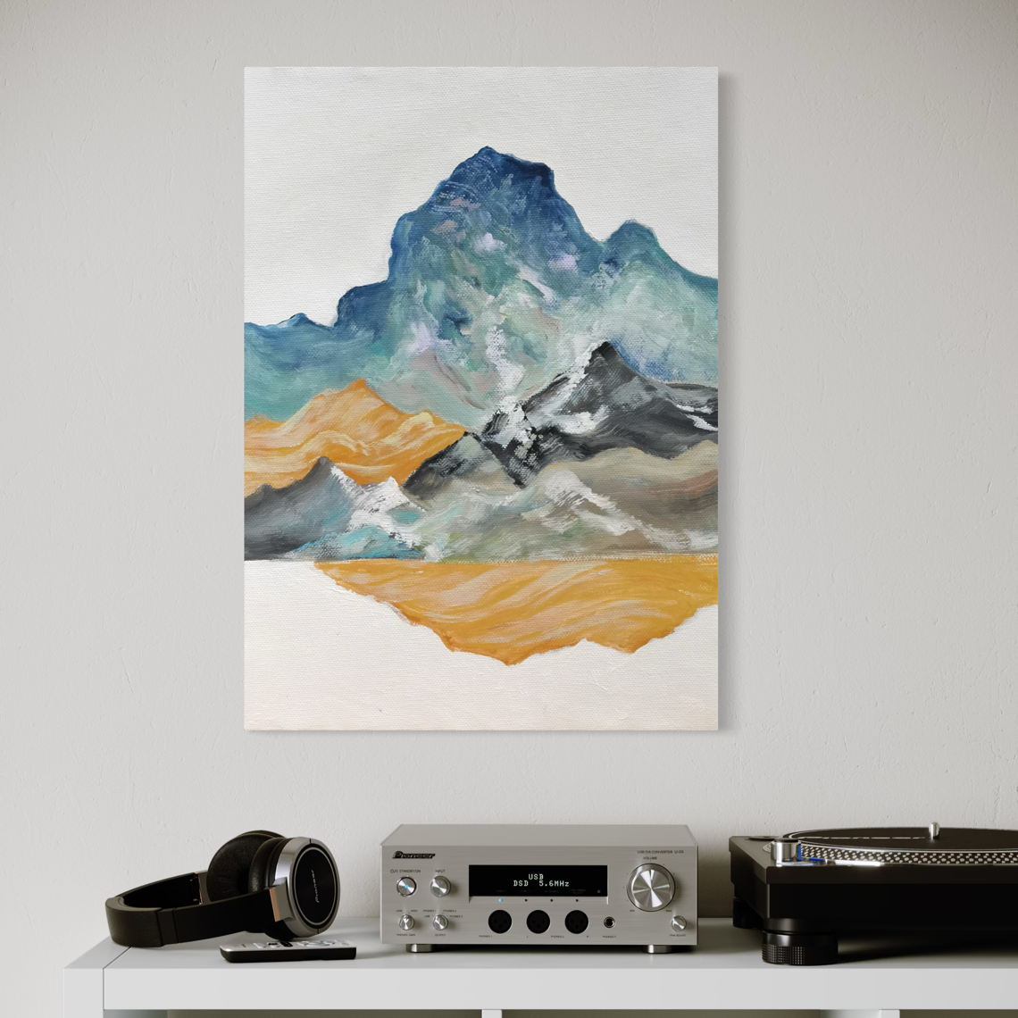 Abstract Blue Peak