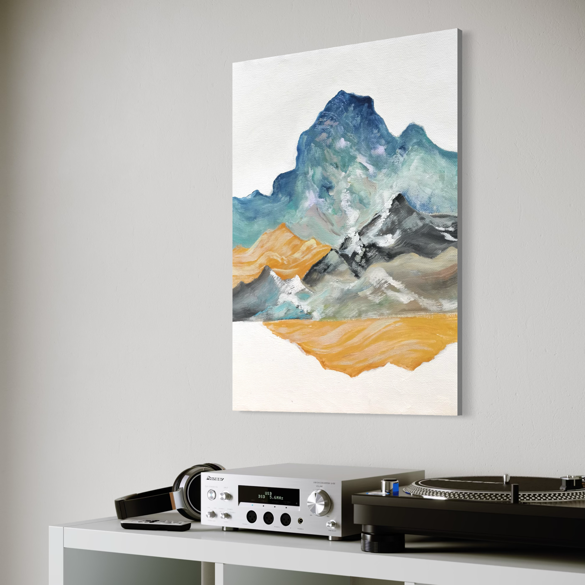 Abstract Blue Peak