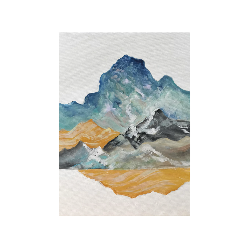 Abstract Blue Peak