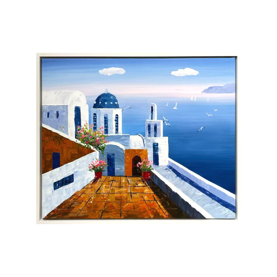 Aegean Dreams: Sunlit Terrace