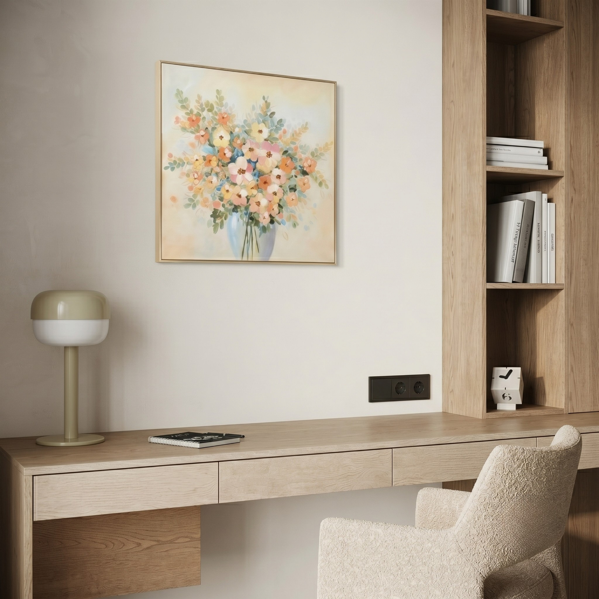 Amber Mist Bouquet: 60x60cm