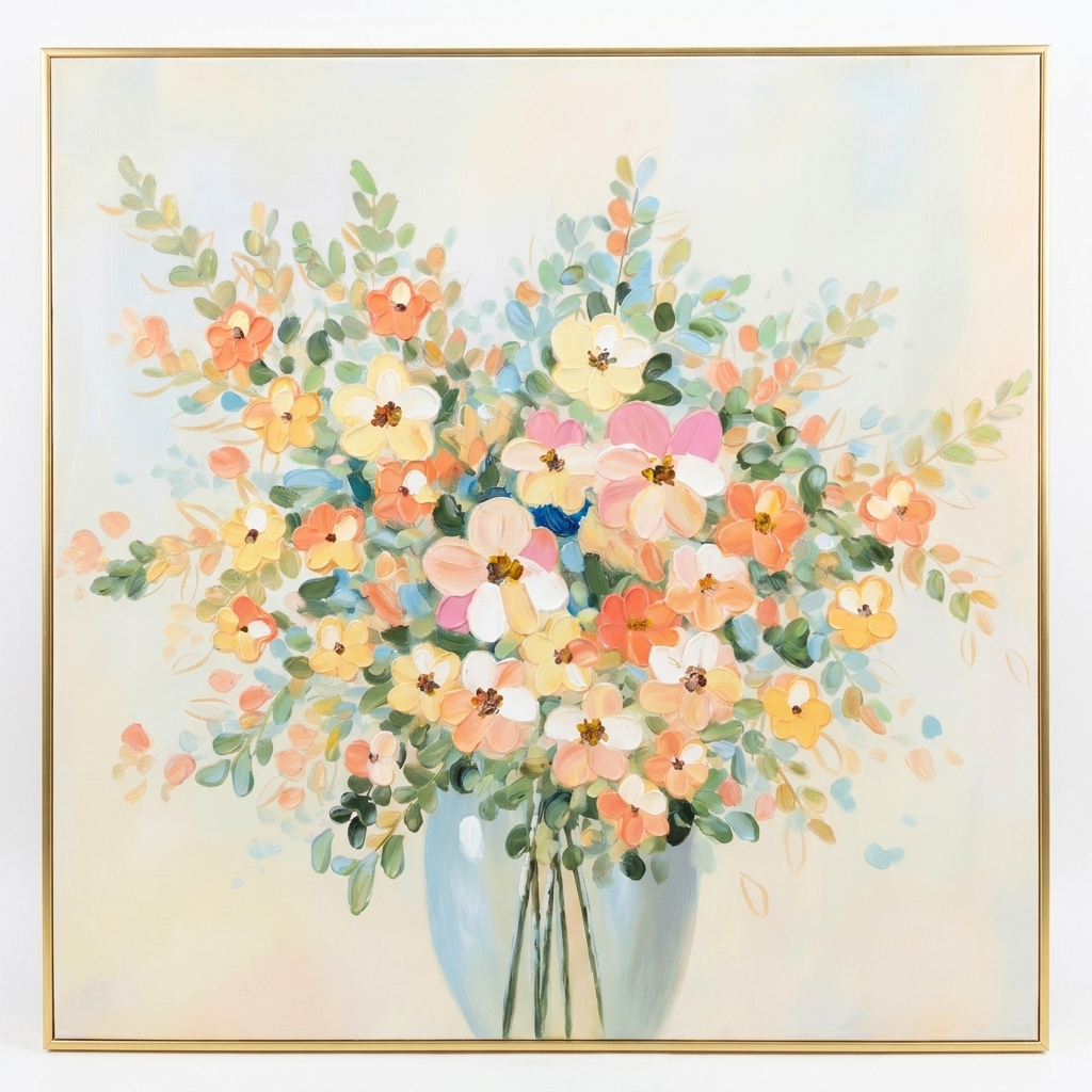 Amber Mist Bouquet: 70x70cm