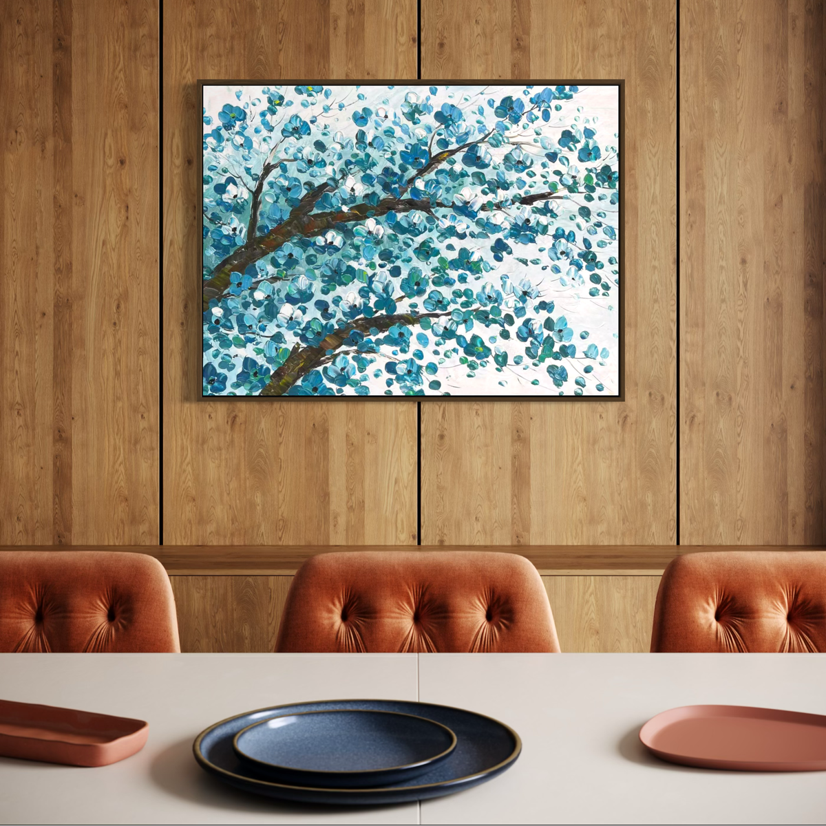 Azure Bloom - 80x60cm