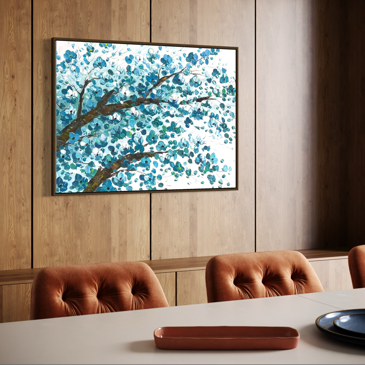 Azure Bloom - 80x60cm
