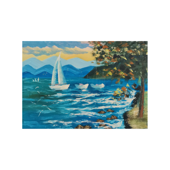 Azure Sailboat Coast