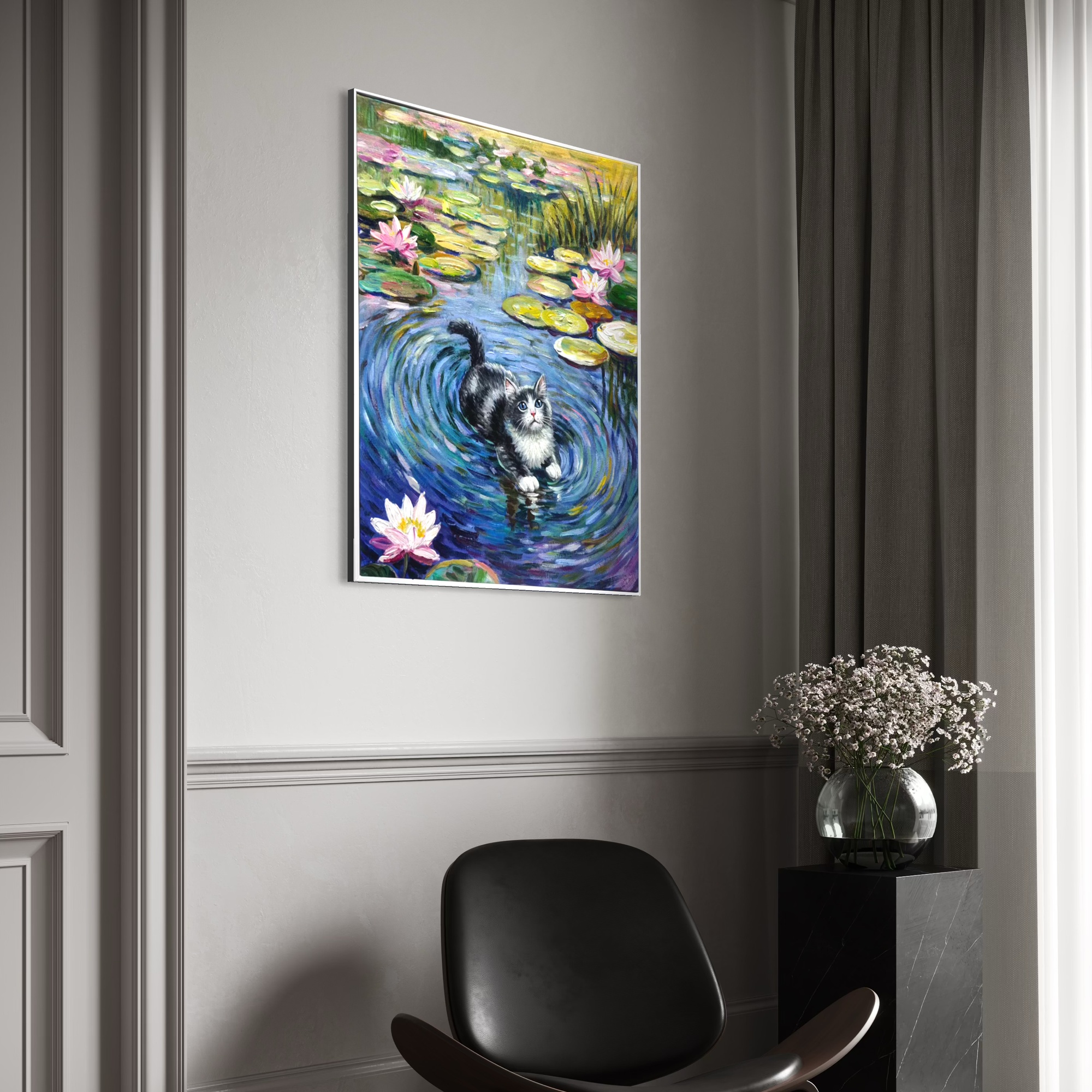 Cat Among the Lilies