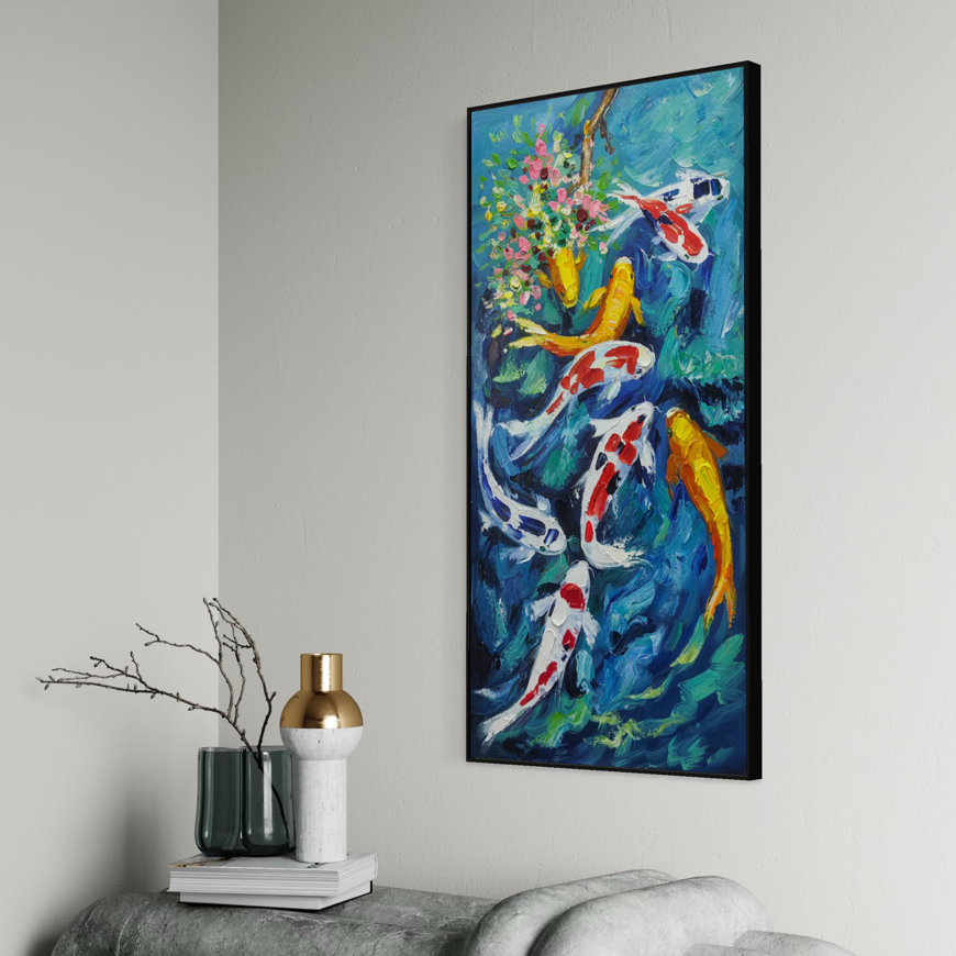 Cherry Blossom Koi Pond