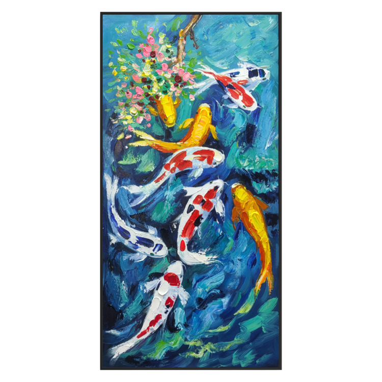Cherry Blossom Koi Pond