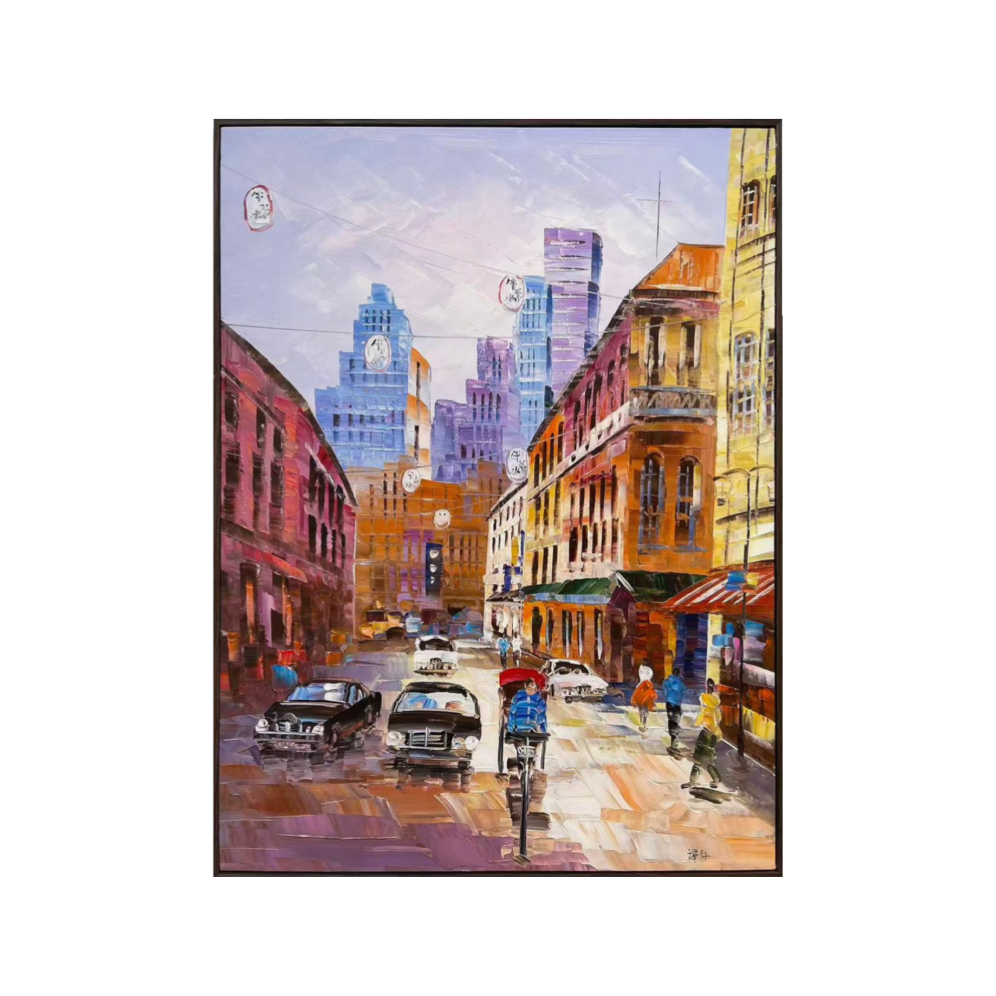 Streets of Singapore: Chinatown Street- 60x80cm