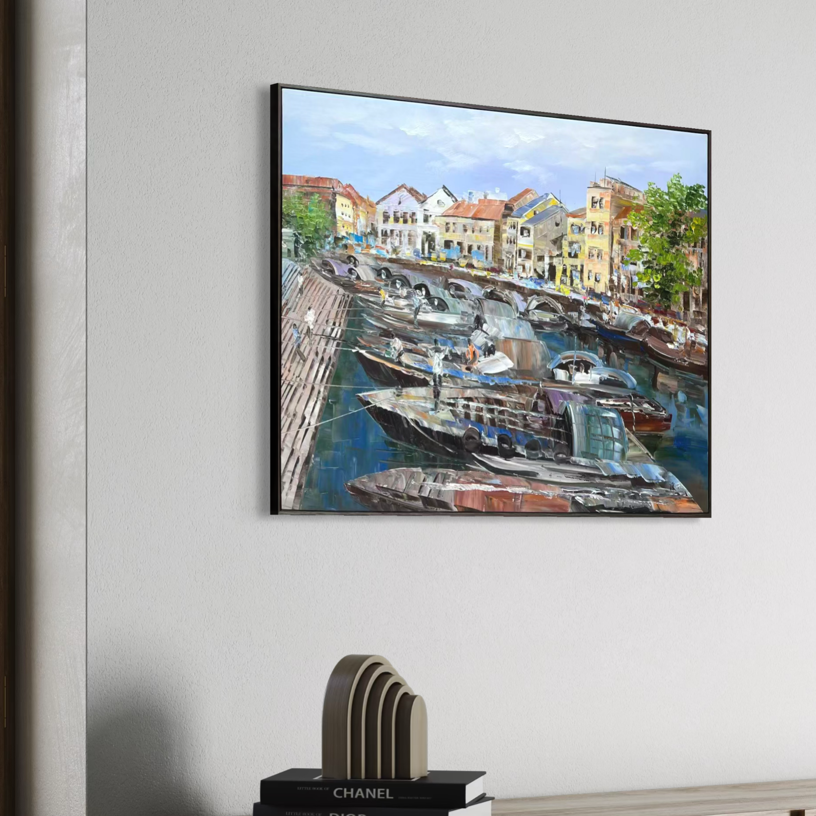 Streets of Singapore: Clarke Quay - 120x90cm