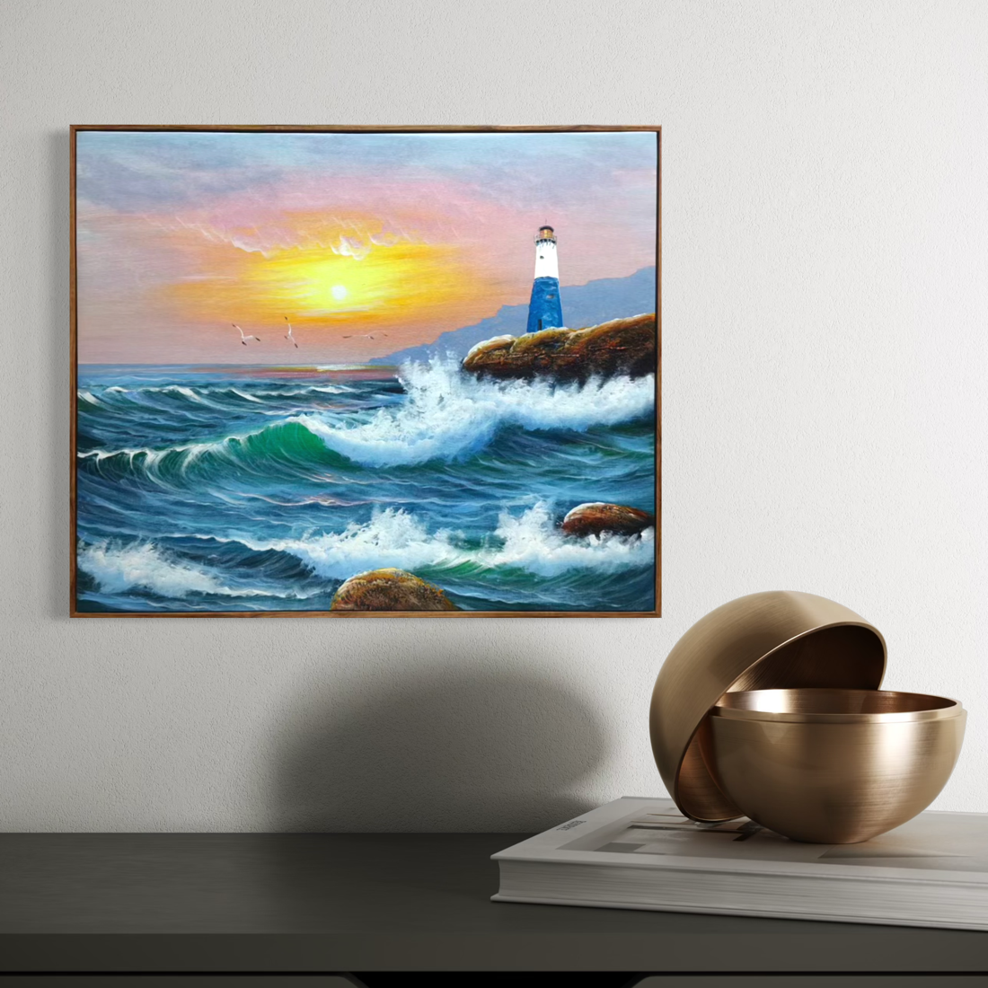 Painting Matters - Coastal Sunset Beacon